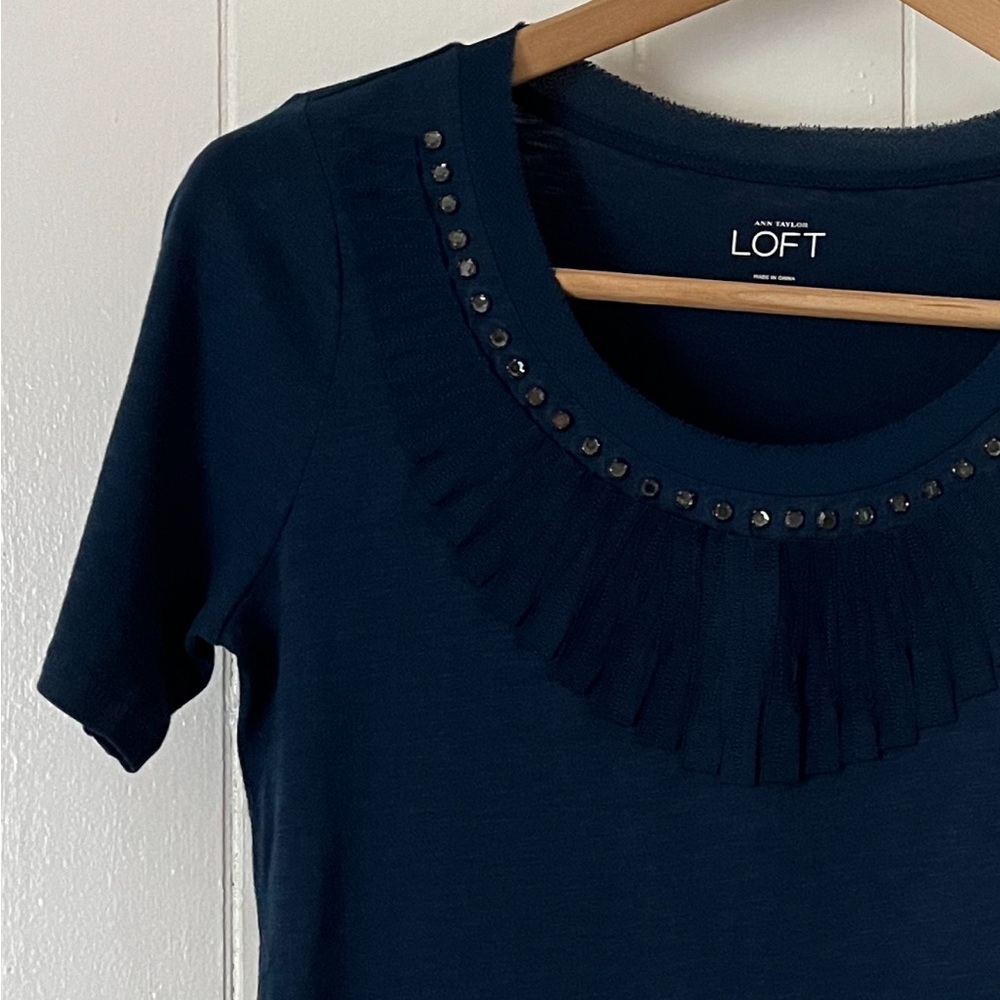 Loft Rhinestone Top NWT